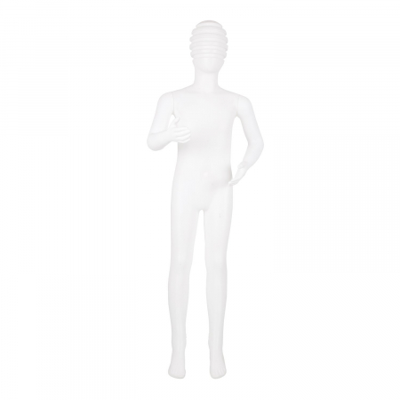 Copil - MANECHIN PLASTIC ALB COPIL CAP FUTURIST 135 CM