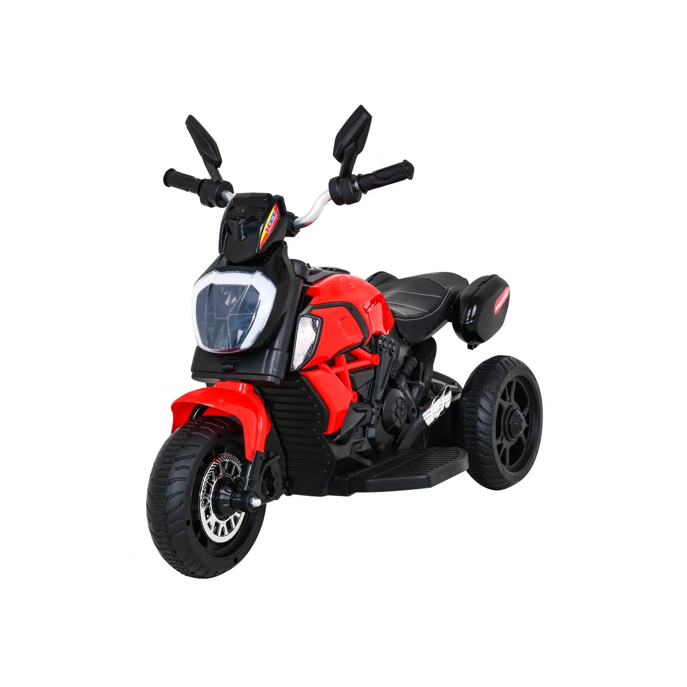 Motocicleta electrica pentru copii, Fast Tourist, baterie 6V/4.5Ah și un motor de 18W, Rosu [0]