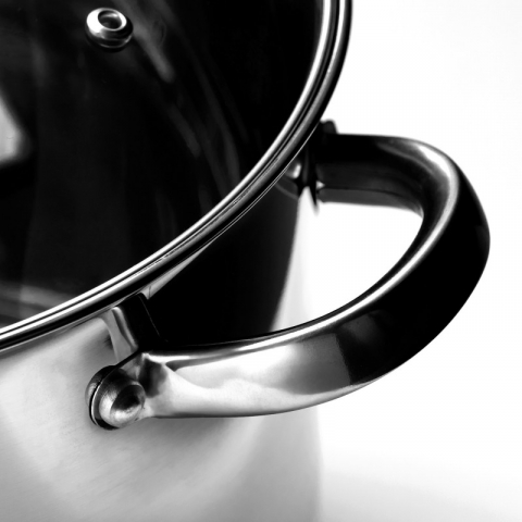 Oala din inox, cu capac din sticla , 18 cm, 3.5 L [1]