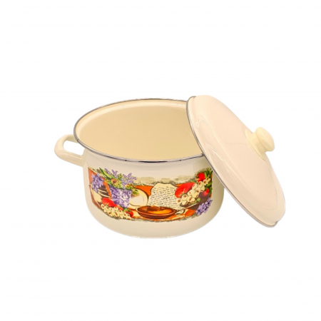 Oala emailata, cu capac, 5.5 L, Bucatarie [0]