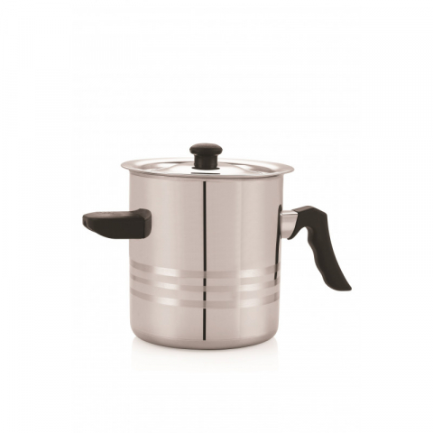 Oala pentru lapte din inox, cu capac, 3L [1]