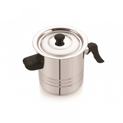 Oala pentru lapte din inox, cu capac, 3L [0]