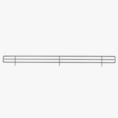 Rafturi metalice de perete - Opritor metal 100 cm
