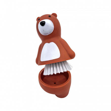 Ustensile si solutii - Perie de spalat vase cu suport Haug® BEAR