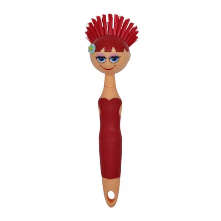 Ustensile si solutii - Perie de spalat vase pentru copii Haug® - ROSU