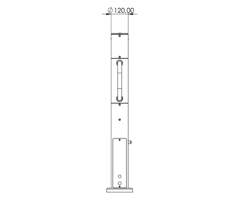 Poarta acces spatii comerciale, sistem deschidere automata tip Radar, Bidirectionala [2]