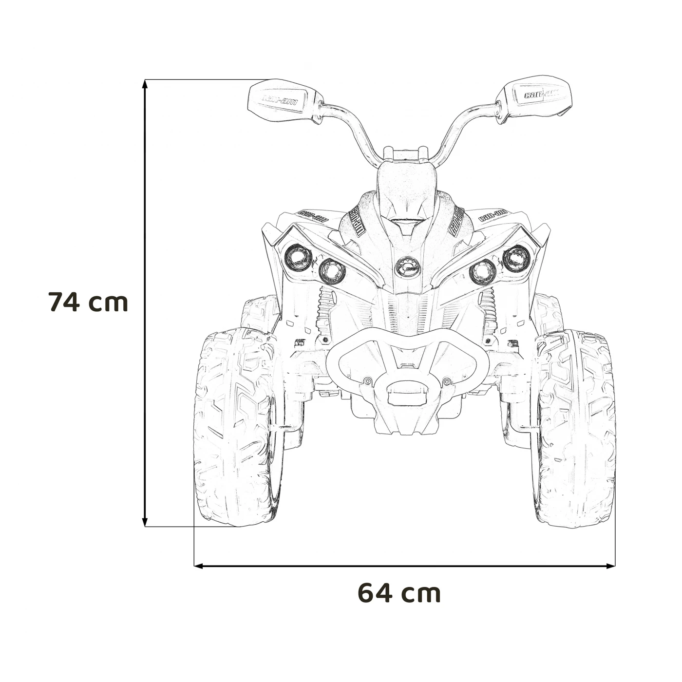 Quad Maverick ATV, Kaki [1]