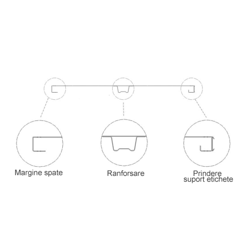 Raft metalic de magazin 100 x 225 cm, baza si 4 polite, antracit cu verde [1]