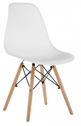 Scaun Grunberg,L54 x W46.5 x H82 cm, Bucatarie sau living, Alb [0]