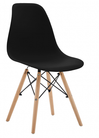 Scaun Grunberg,L54 x W46.5 x H82 cm, Bucatarie sau living, Negru [0]