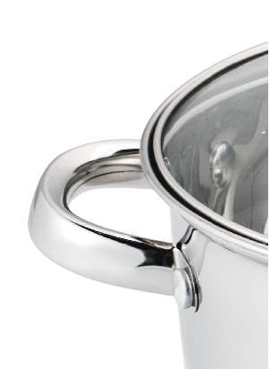 Set 12 piese , 6 vase din inox, compatibile cu plita cu inductie, cu capace din sticla, Grunberg GR2441 [9]