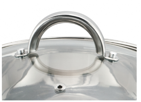 Set 12 piese , 6 vase din inox, compatibile cu plita cu inductie, cu capace din sticla, Grunberg GR2441 [7]