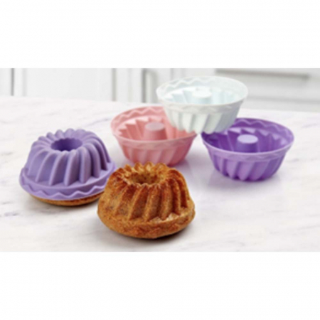 Set 6 forme pentru prajituri din silicon 7x6 cm [0]