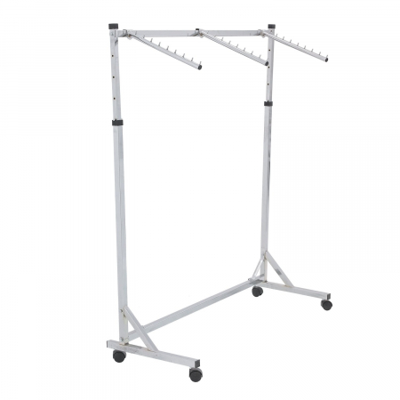 Stendere imbracaminte - Stender din metal cu 3 brate de expunere, reglabil, cromat, 1130