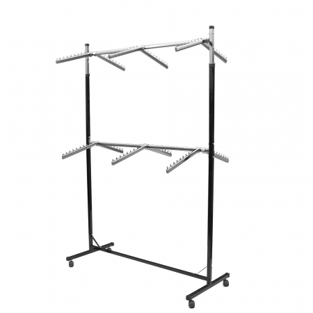 Stender din metal, cu 12 suporti de expunere, vopsit negru, 1125 [0]