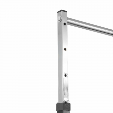 Stender din metal, cu 2 bare, reglabil, vopsit negru, 1117 [2]