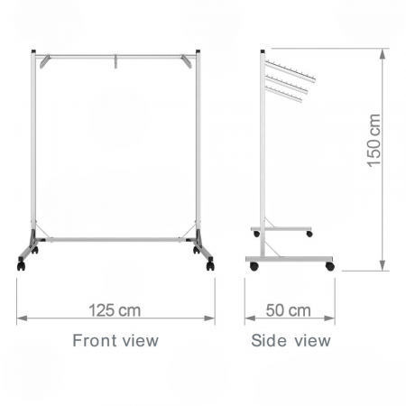 Stender din metal, cu 3 brate de expunere, vopsit negru, 2262023 [1]