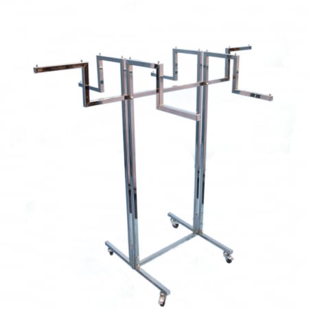 Stendere imbracaminte - Stender din metal, cu 6 brate, cromat, 2101