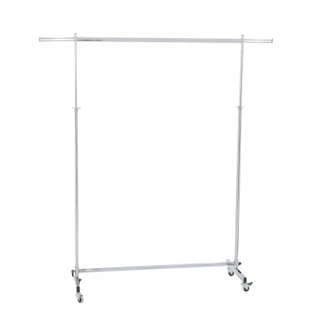Stendere imbracaminte - Stender din metal, reglabil, cu extensii laterale, cromat, 2106