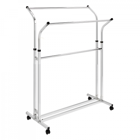 Stender pentru umerase, cu doua bare laterare reglabile pe inaltime, din metal Cromat [1]