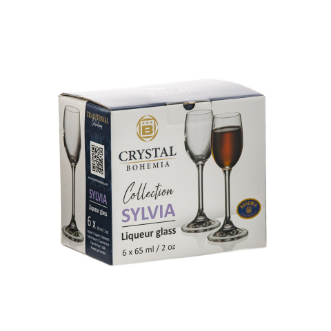 Sylvia - Set 6 pahare liqueur, cristalin, 65 ml [0]