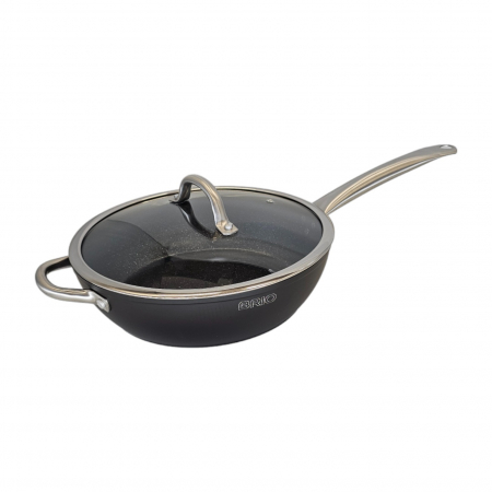 Tigaie adanca, cu doua manere, profesionala, 28 cm, BRIO METALLICA [1]