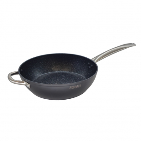 Tigaie adanca, cu doua manere, profesionala, 28 cm, BRIO METALLICA [0]