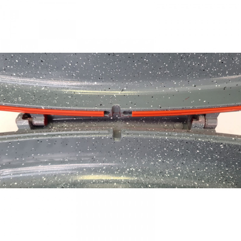 Tigaie dubla din aluminiu, ceramica marmorata, inchidere magnetica, inel din silicon, 32x22x7.50 cm [4]