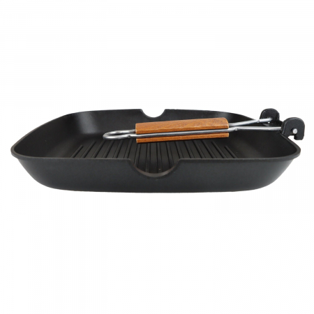 Tigaie grill cu maner rabatabil Supreme, 26x26 cm, BRIO [1]