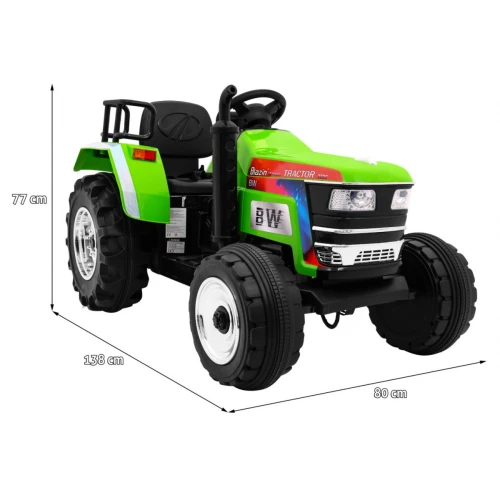 Tractor electric pentru copii, Blazin BW, Telecomandă, Pornire lentă, Verde [1]