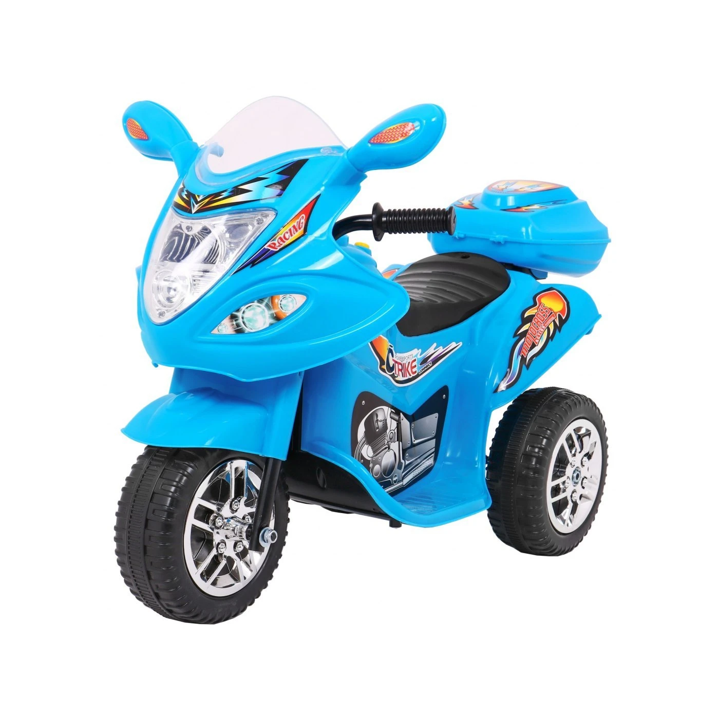 Tricicleta electrica pentru copii, lumini si muzica, Albastru [0]