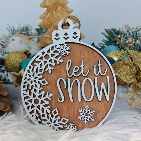 Glob "Ginger" - Ornament "Let it Snow"