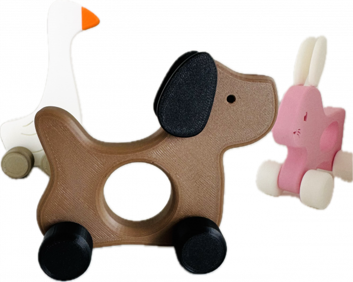 Set animalute pe roti - figurine joaca montessori [4]