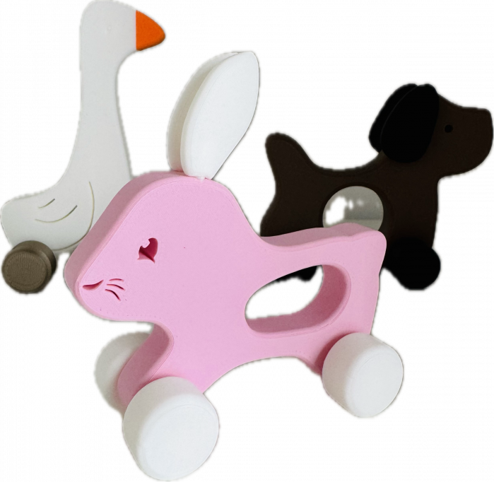 Set animalute pe roti - figurine joaca montessori [5]