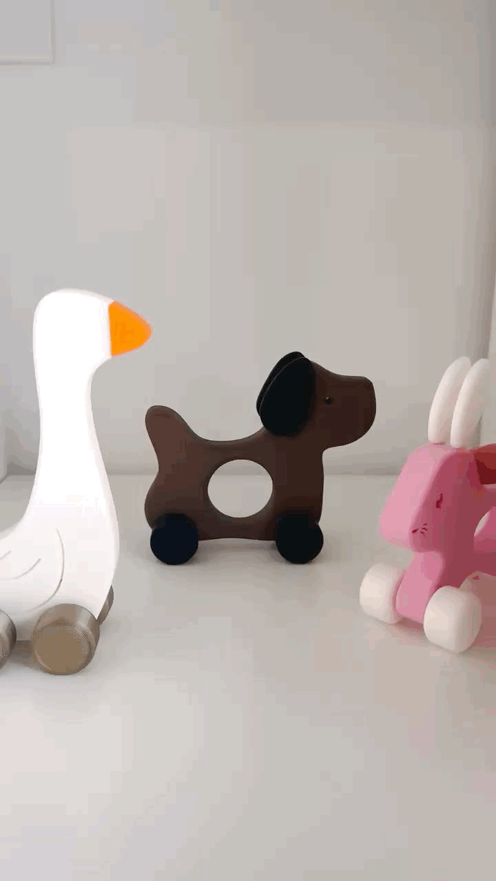 Set animalute pe roti - figurine joaca montessori [8]
