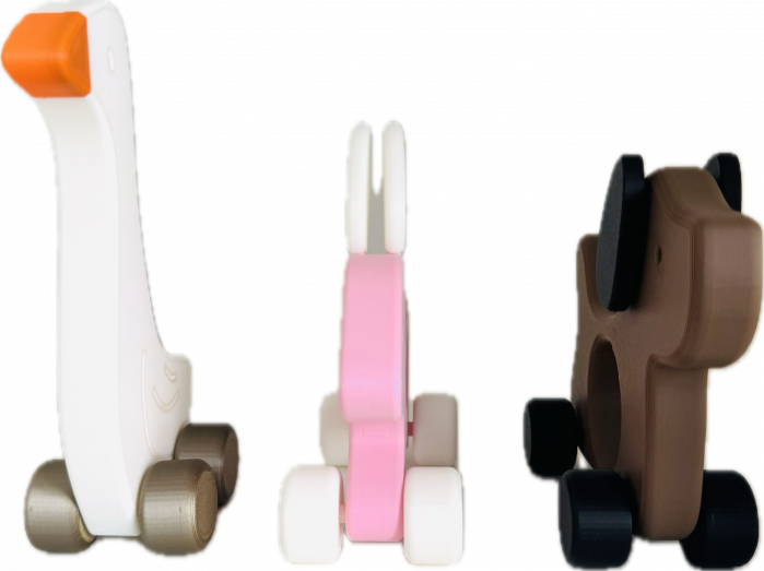 Set animalute pe roti - figurine joaca montessori [6]