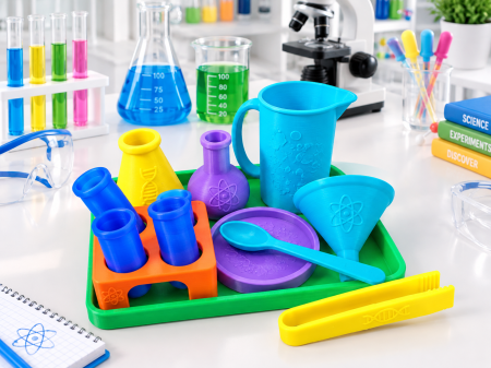 Jucarii si activitati montessori - Little scientist - joc de rol - set senzorial