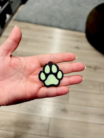 Brelocuri - NFC tag GLOW in the DARK - breloc animal companie