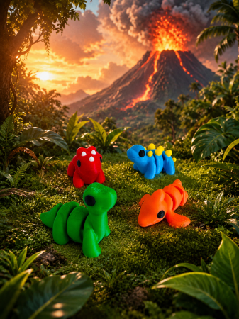 Figurine flexibile - Minis - Set figurine flexi - DINO