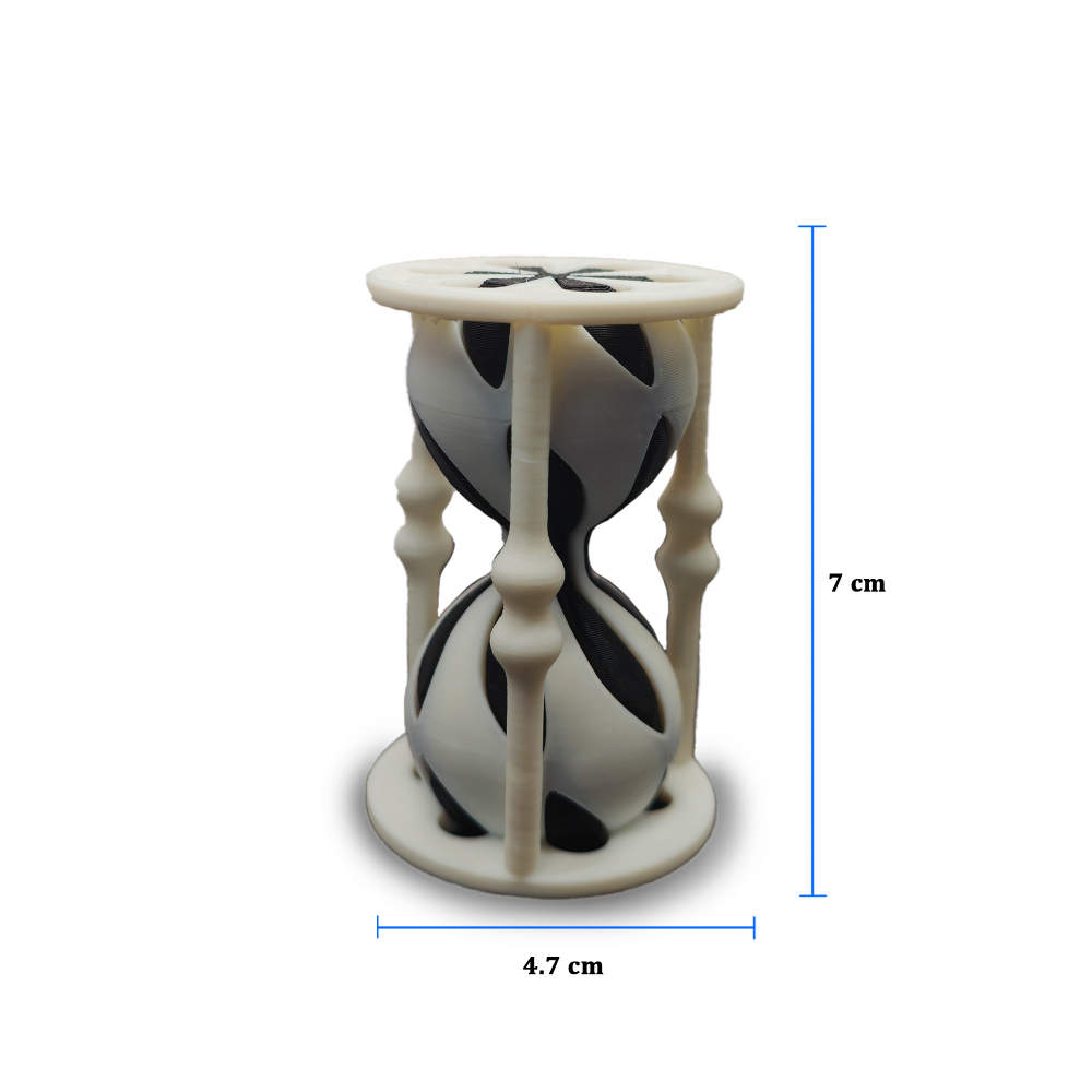 Clepsidră Antistres 3D – Efect Vizual Inovator White&Black [3]
