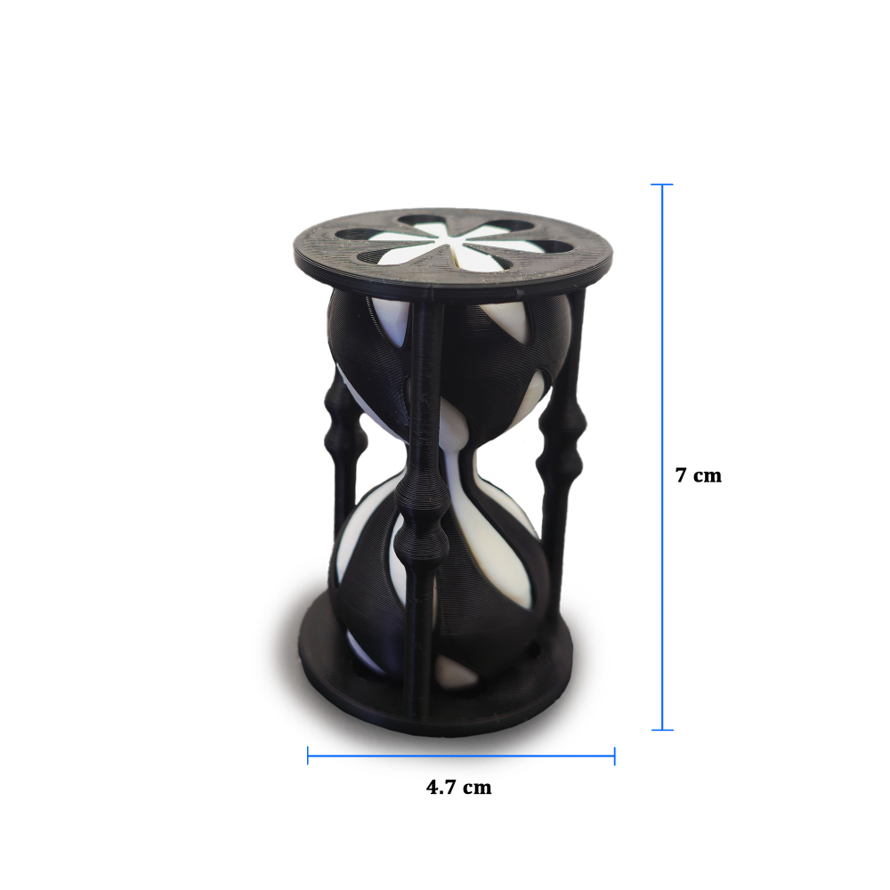 Clepsidră Antistres 3D – Efect Vizual Inovator Black&White [2]