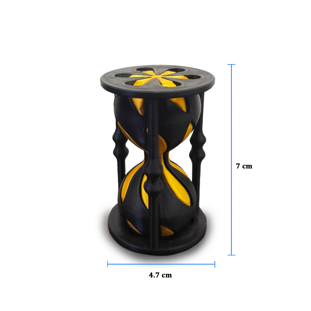 Clepsidră Antistres 3D – Efect Vizual Inovator Black&Gold [2]