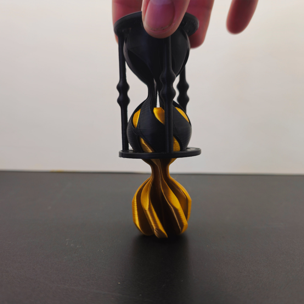 Clepsidră Antistres 3D – Efect Vizual Inovator Black&Gold [5]