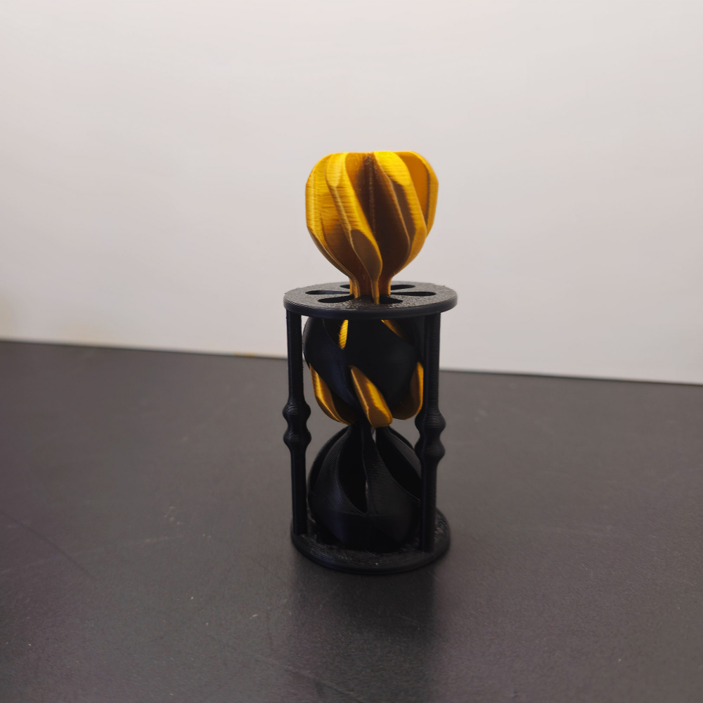 Clepsidră Antistres 3D – Efect Vizual Inovator Black&Gold [6]