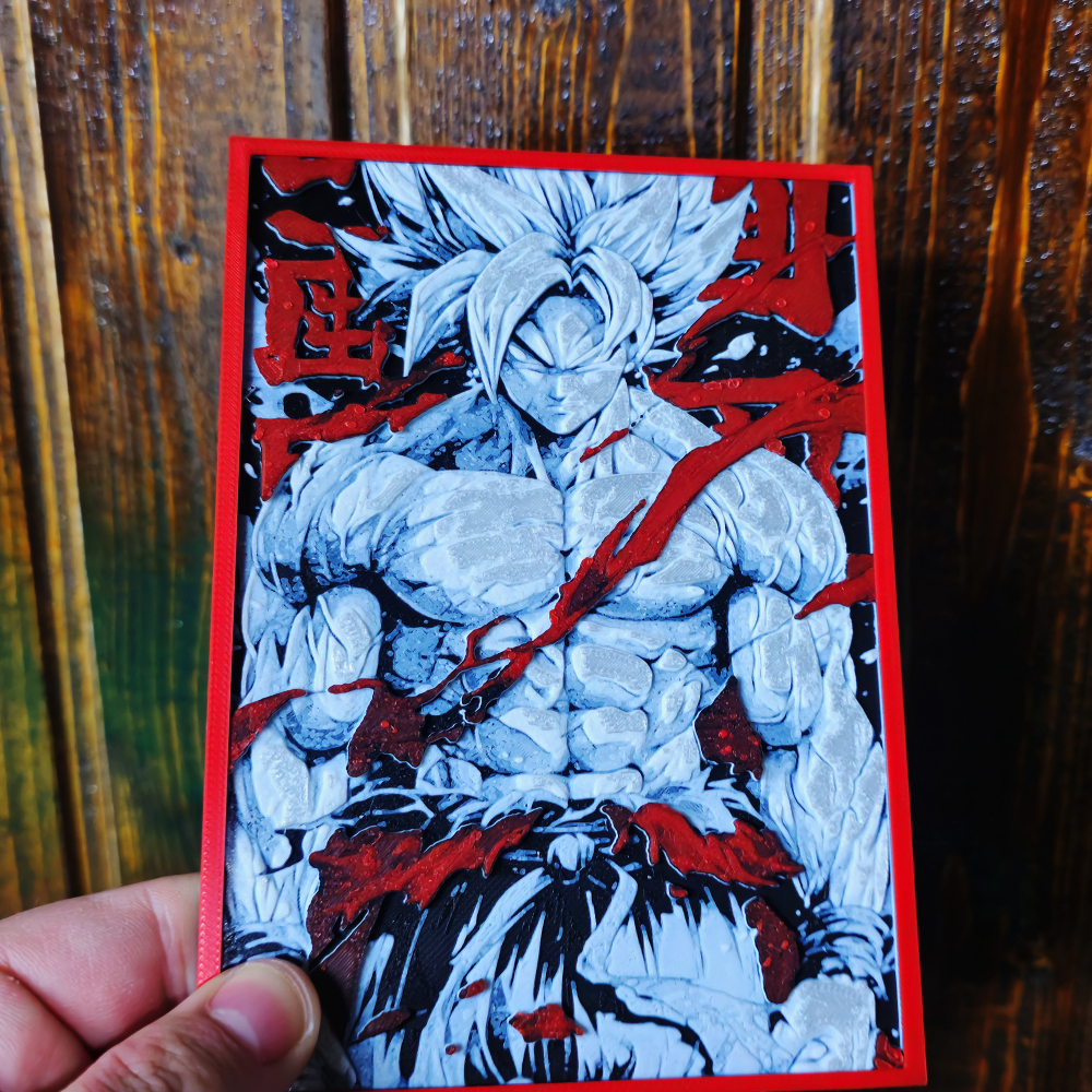 Goku- Tablou in relief [4]