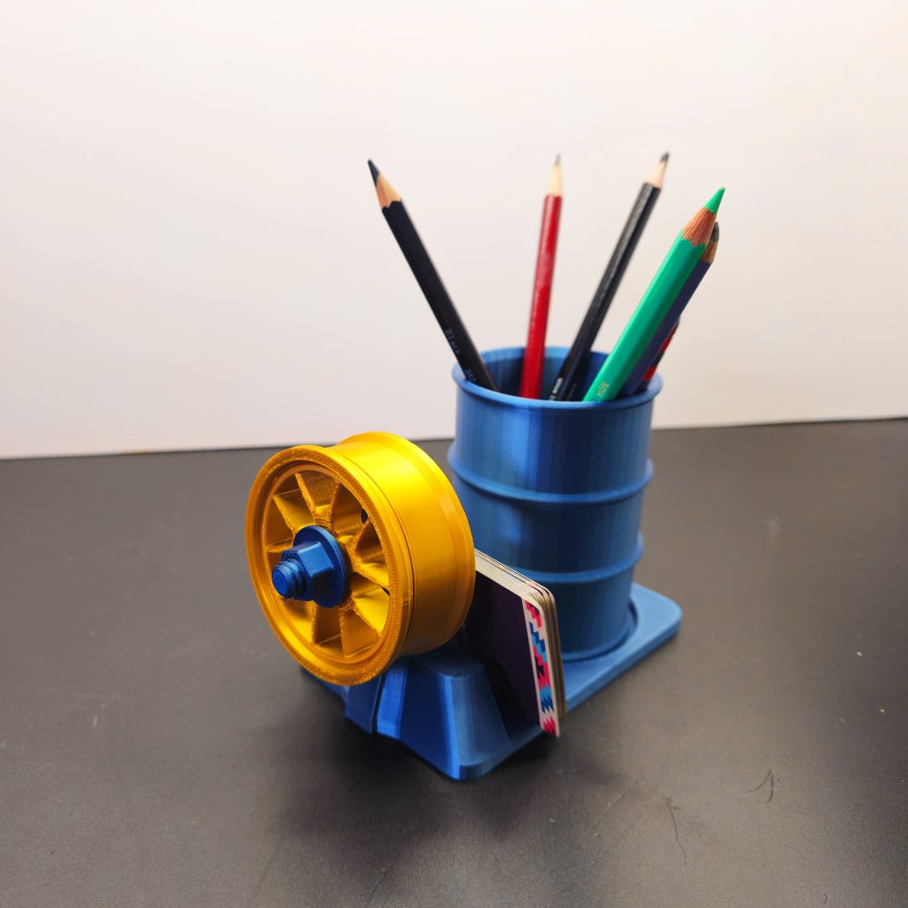 Suport de Pixuri 3D pentru Service Auto Blue-Gold [4]