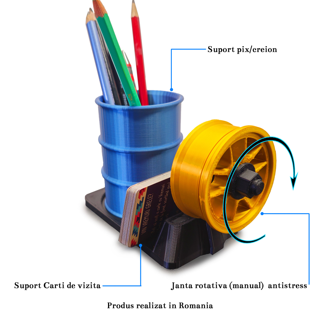 Suport de Pixuri 3D pentru Service Auto Black-Gold [4]