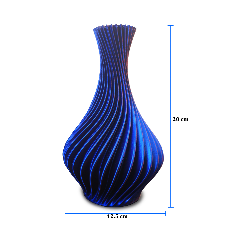 Vază Decorativă Spirală 3D – Design Unic cu Efect în Relief [2]