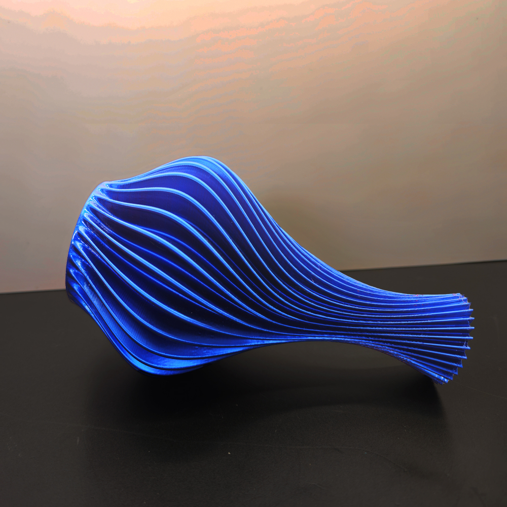 Vază Decorativă Spirală 3D – Design Unic cu Efect în Relief [3]