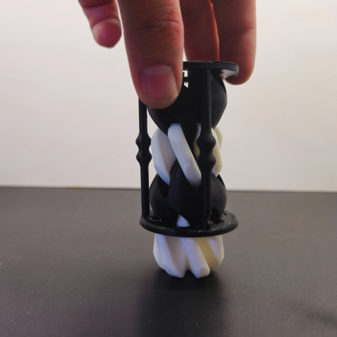Clepsidră Antistres 3D – Efect Vizual Inovator Black&White [5]